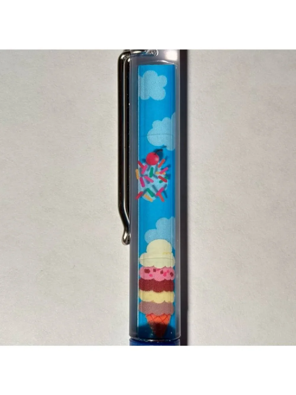 Ben & Jerry's Ice Cream Cone Floaty Pen Souvenir Advertising Promo Sprinkles